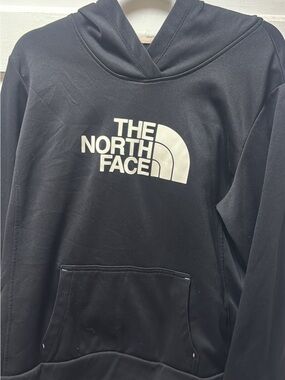 The North Face Black Hoodie with White Logo